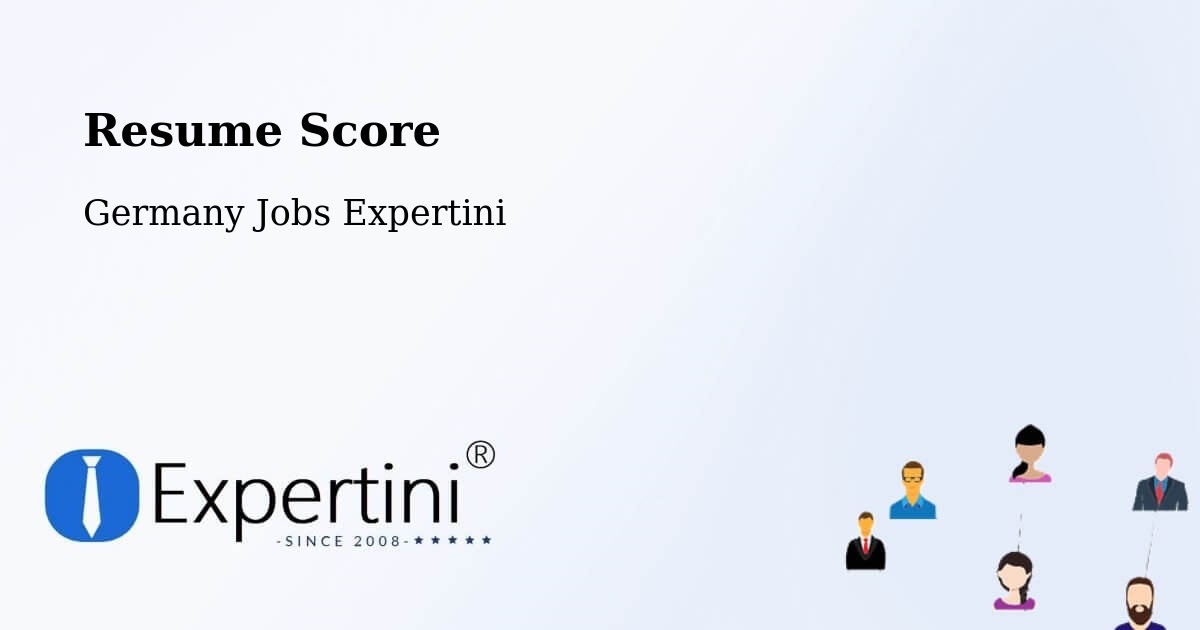 Resume Score & Job Description Match Tool – Zeithain - Germany Jobs Expertini